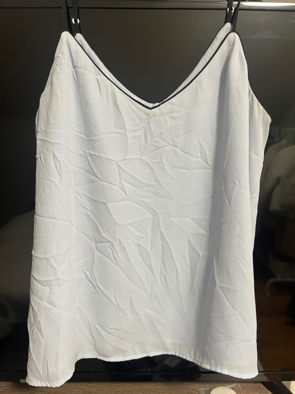 Banana Republic Light Blue V-Neck Spaghetti Strap